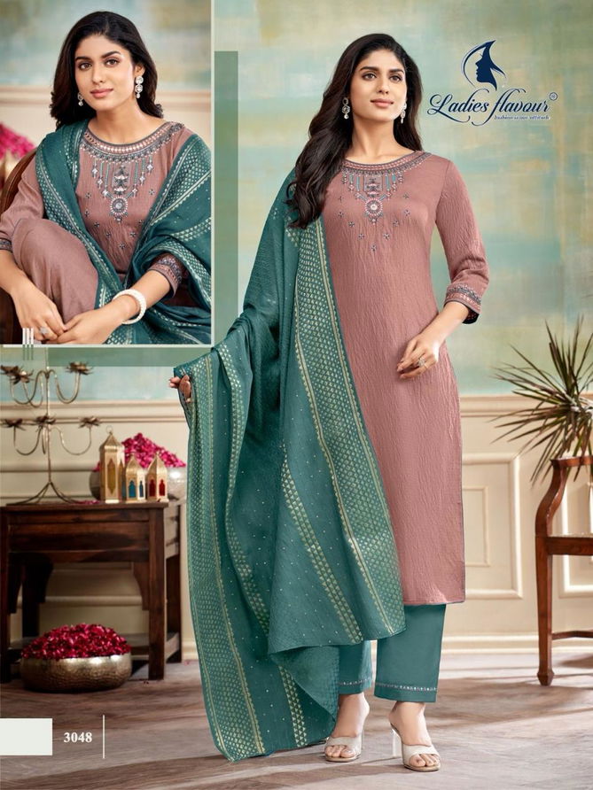 Blue Stone By Ladies Flavour Viscose Embroidery Kurti With Bottom Dupatta Wholesale Shop In Surat